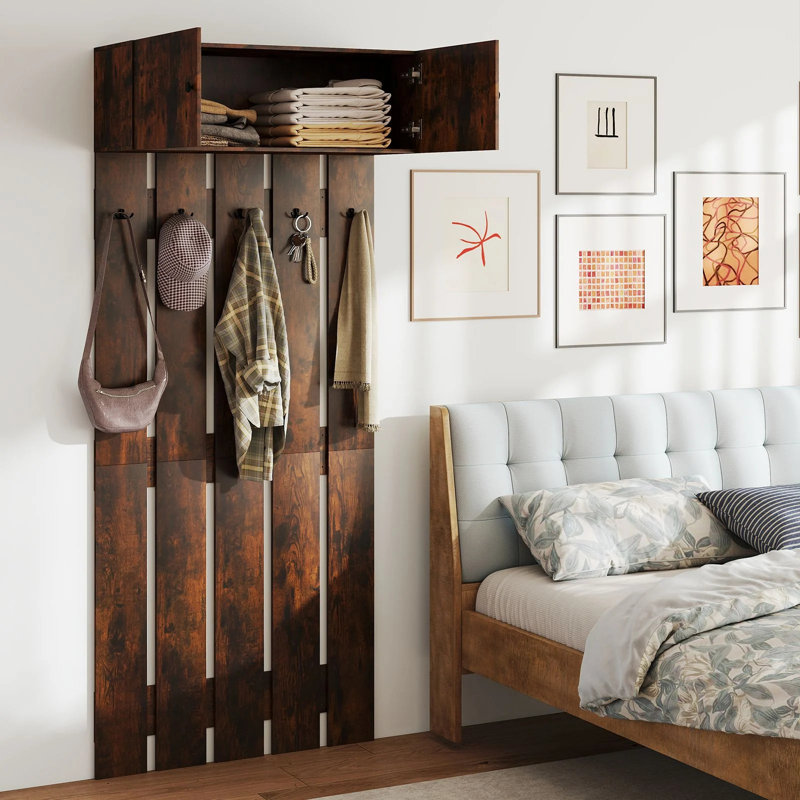 5 - Hook Wall Mounted Coat Rack