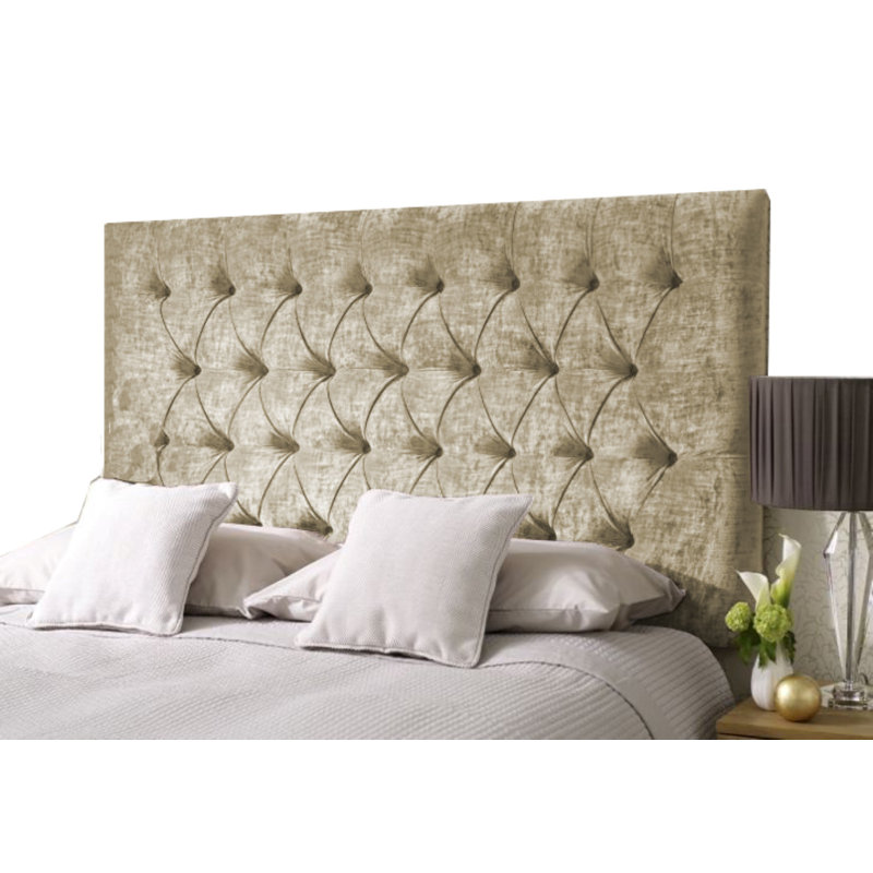 Rossie Upholstered Headboard, Super King (6'), Cream
