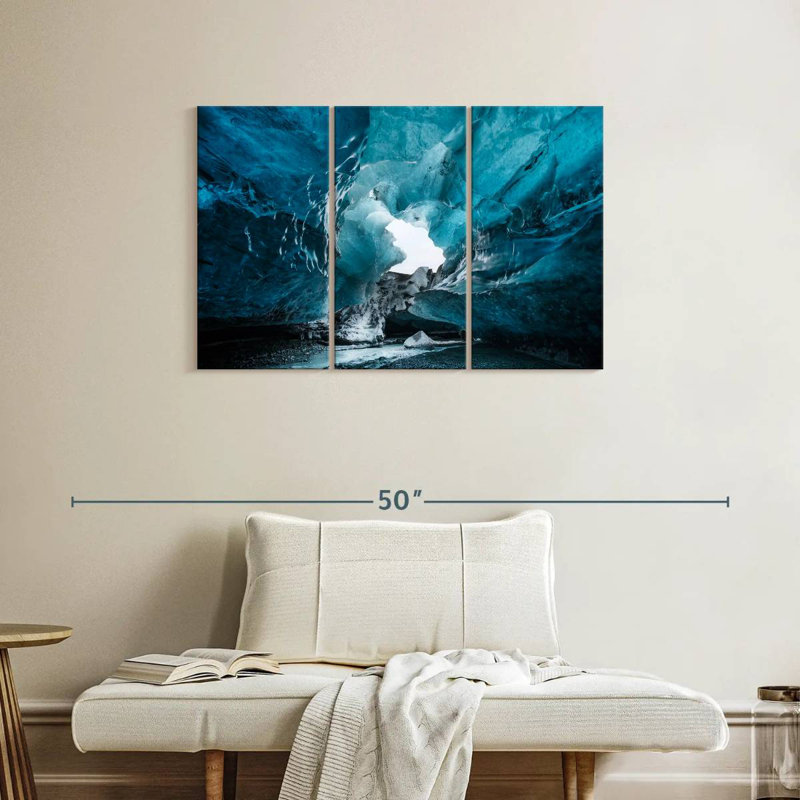 Grotte glaciaire Alvord Watnajokull, H 24 po x l 38 po