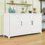 Buffet en bois avec armoire et tablettes