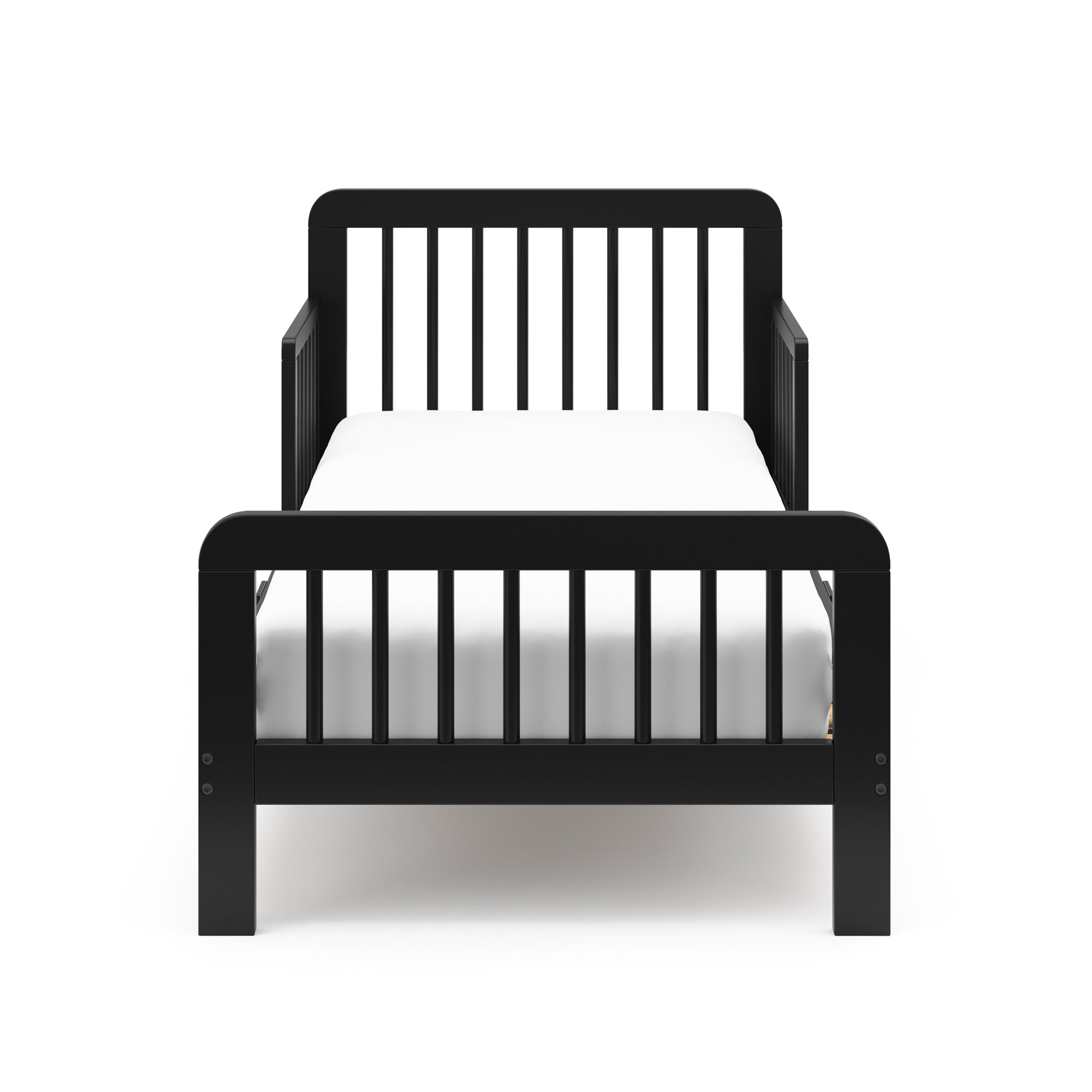 Pasadena Toddler Bed with Guardrails, Black