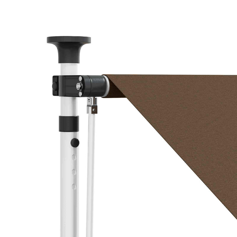 VidaXL Retractable, 300cm H x 350cm W x 115cm D, Taupe