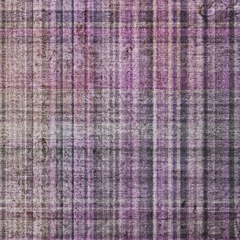 Tapis à carreaux de qualité supérieure lavable à la machine Dream Shag ADS541, Purple, 3' x 5'