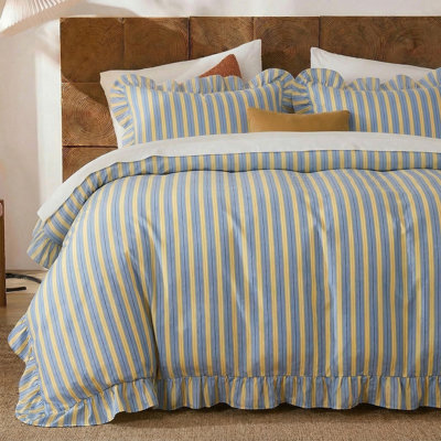 Cotton Twill Striped Comforter