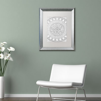 «Petals Mandala», impression encadrée