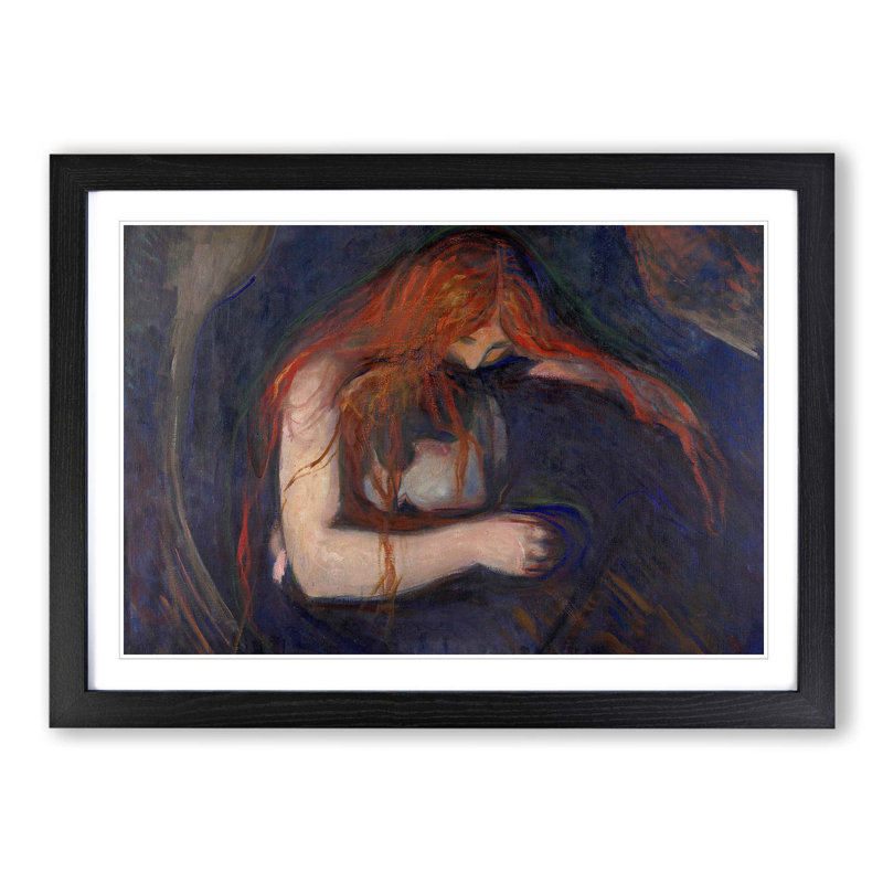 Edvard Munch - Single Picture Frame Painting, Black