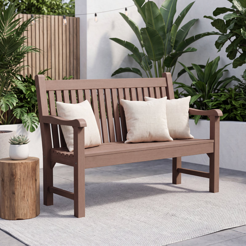 Banc d'extérieur 48 po x 48 po HiPS, Brun