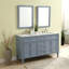 Ensemble de meuble-lavabo double 60 "Rivers-1761445999