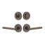 Circolo Milano Entry Lever Set with Single Cylinder Deadbolt-917717508-917717511