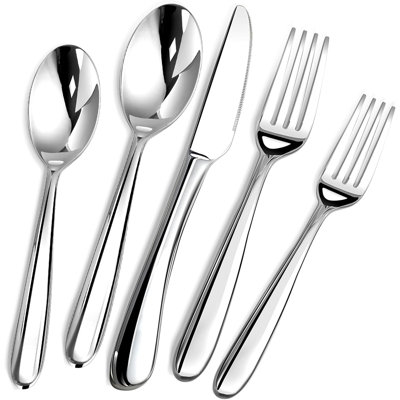 Heavy Duty Silverware Set For 8