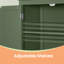 Arhavi 42.1" H 4-Door Floor Storage Cabinet with Adjustable Shelves-1326384469