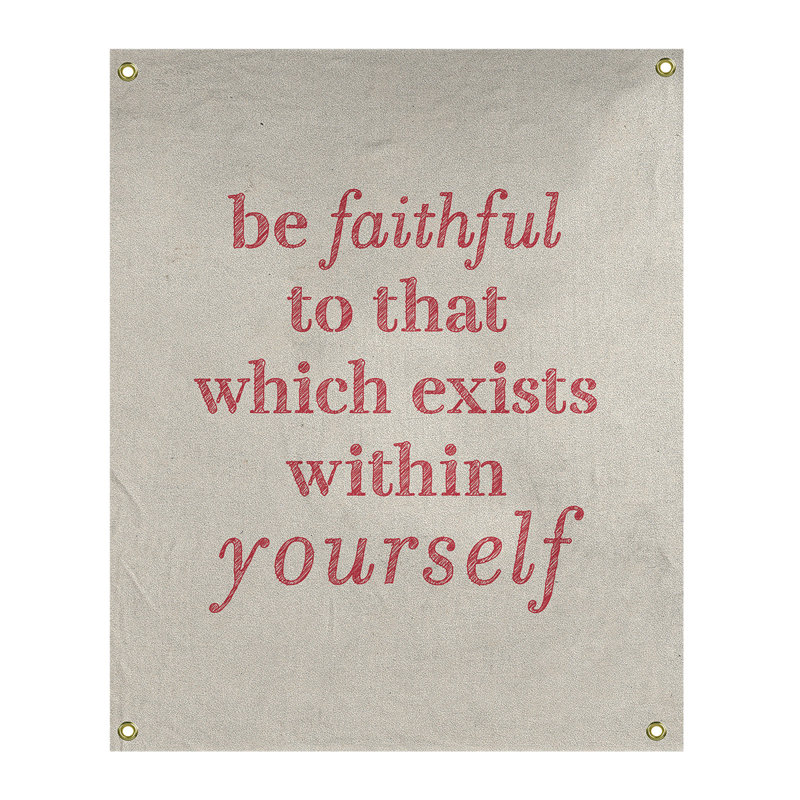 Tapisserie de polyester fidèle à votre quote, H 80 po x l 59 po, Blanc / Rouge