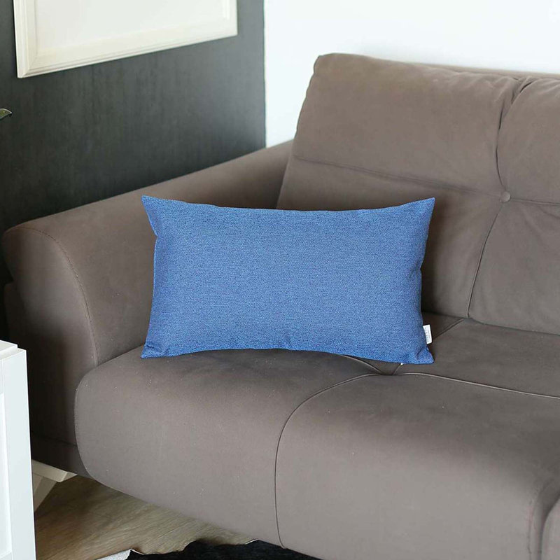  12" X 20" Accent Throw Pillow, Blue, Pillow Cover Only - No Insert