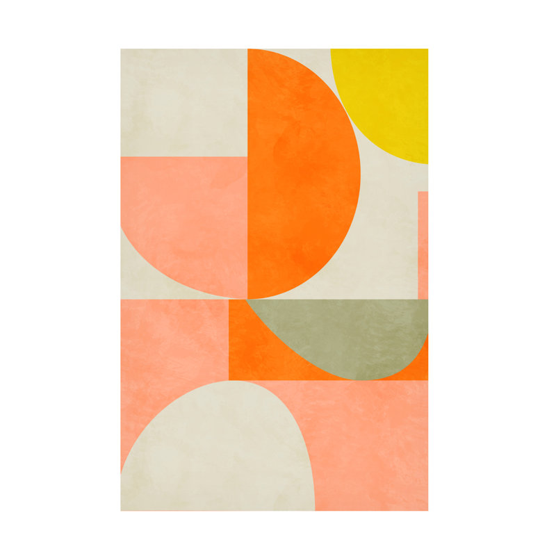 Summer Circles 3 sur impression sur toile, H 47 po x l 30 po x P 2 po