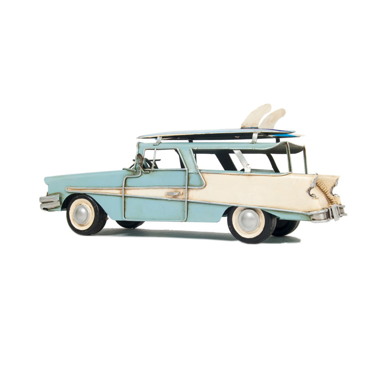 Hitterdal 1957 Ford Country Squire Station Wagon, Bleu