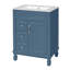 Meuble-lavabo 24 po avec lavabo en céramique et tablette réglable