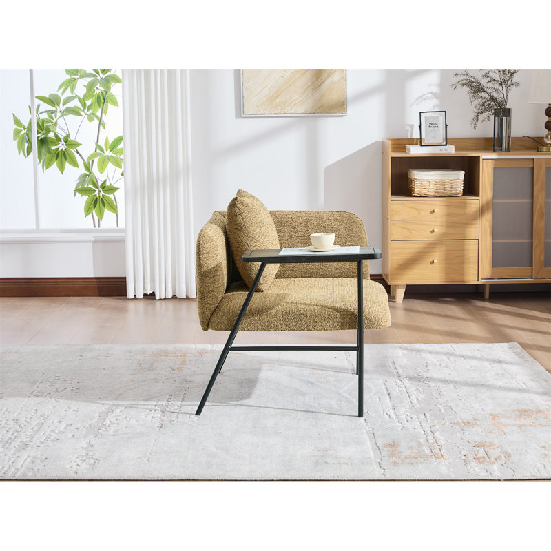 Chaise de loisir, Yellow Fabric