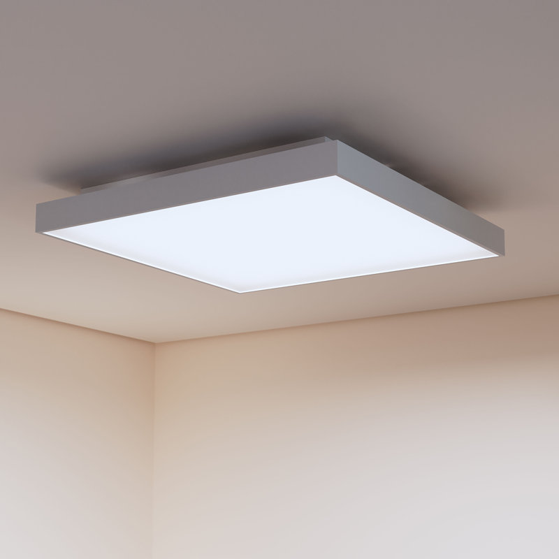 Pi Acrylic LED Flush Mount, 4" H x 30" W x 30" D, 3000K