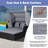 60.5 In. L X 65 In W PE Rattan Patio Daybed With Cushions Retractable Canopy-1113292536