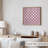 Abstract Pink Plaid Pattern Modern Unframed Art Print
