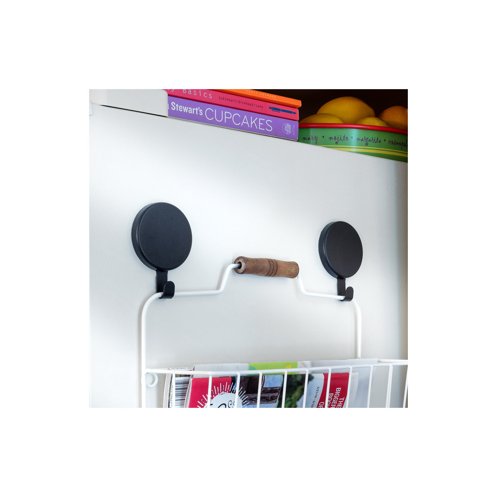 Lekhraj Magnetic Hanger, Matte Black, 2