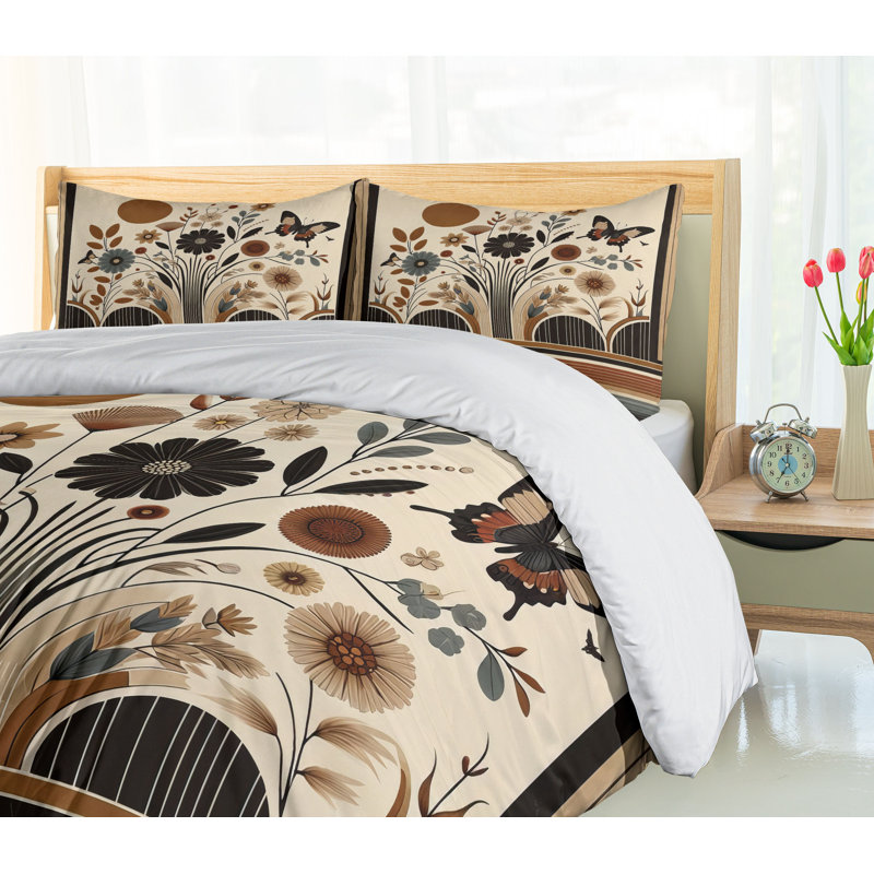 Boho Duvet Cover, King Duvet Cover + 2 Standard Shams