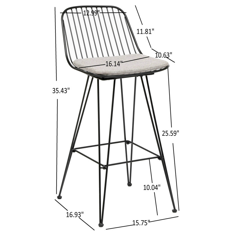 Ensemble de 2 tabourets de bar Fuente