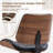 Mid-Century Modern Armless Office Chair with Wheels, Faux Leather Swivel Desk Chair with Walnut Wood Shell, Adjustable Height and Rocking Function-442342659