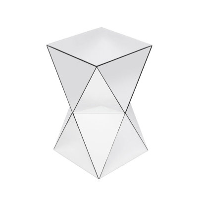 Table d'appoint géométrique en miroir Luxury Luxury