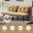 63" Velvet Convertible Futons Sofa Folding Reclining Sleeper Sofa-1068435299