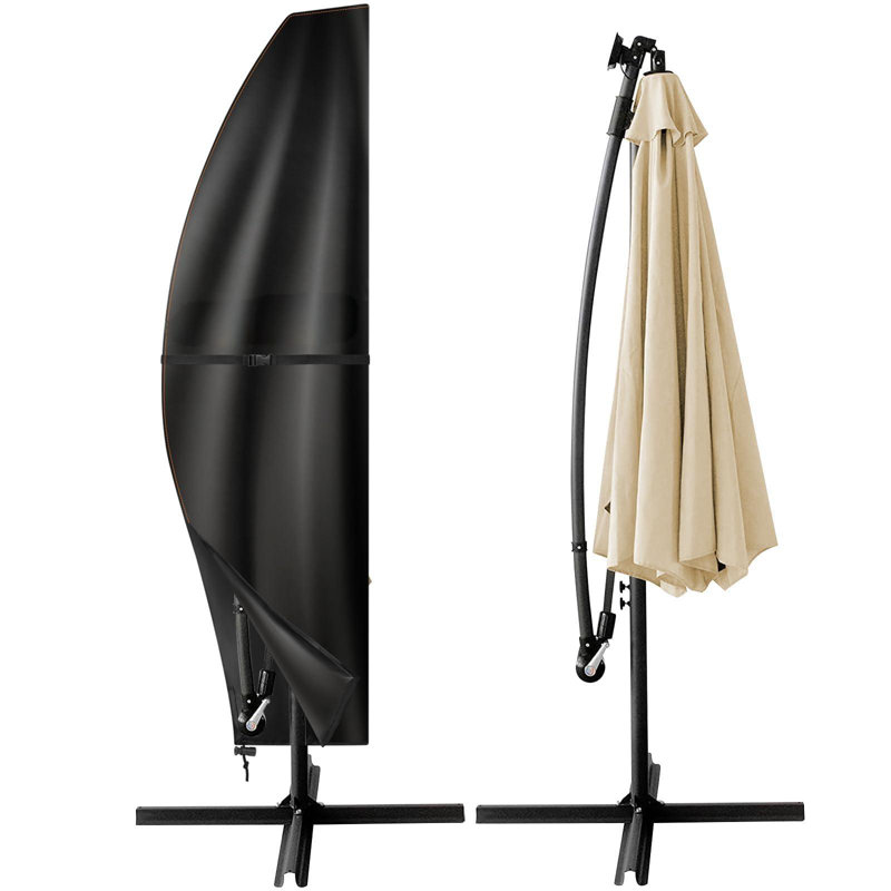Umbrella Covers For Outdoor Umbrellas 12-14Ft, 420D Oxford Patio Umbrella Cover Waterproof UV-Resistant Protection For Offset Umbrella & Parasol (Fits Cantilever Umbrella Up To 12′S/14′R)