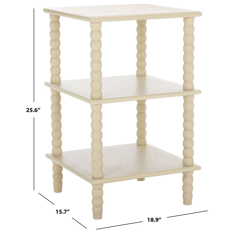 Netta 3 Shelf Accent Table, Sand