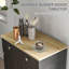 Buffet avec comptoir en bois massif, armoire de rangement pour la cuisine, armoire à café avec 2 tiroirs