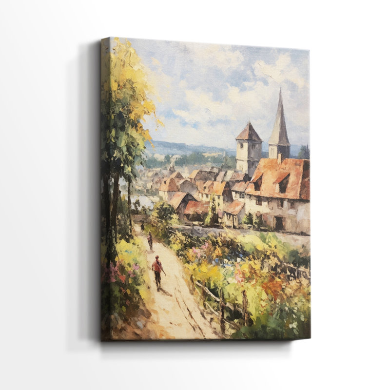 Paysage rétro XCII - galerie Cavas, H 36 po x l 24 po