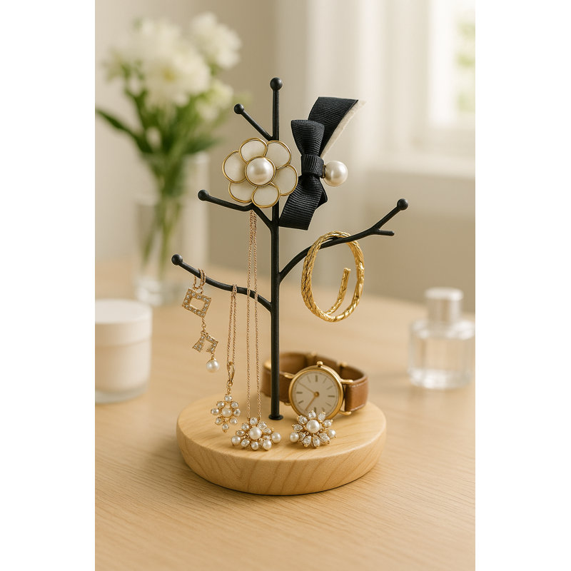 Wood Jewellery Stand +