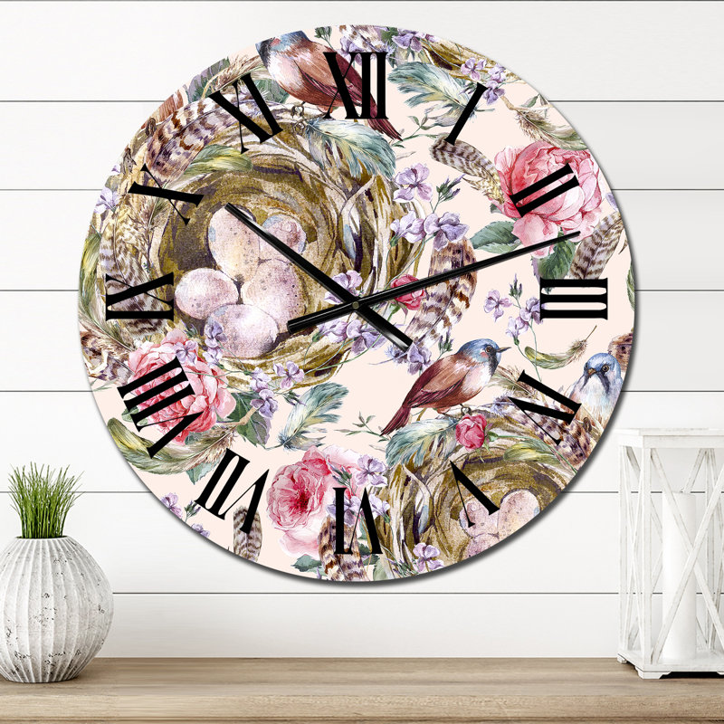 Horloge murale à motif rétro, Petit