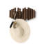 Picket 5-Hook Wall-Mounted Wooden Coat Rack with Adjustable Flip-Down Hooks-1992744244