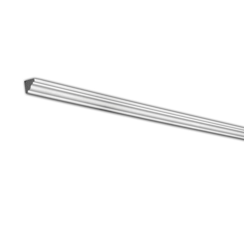 Plastique blanc base épaisse 0,63 po x l 0,63 po x longueur 96 po