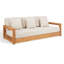 Montford Teak Patio Sofa with Cushions-684620541