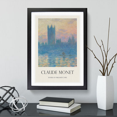 Houses of Parliament in London Vol.1 by Claude Monet - Framed Print
