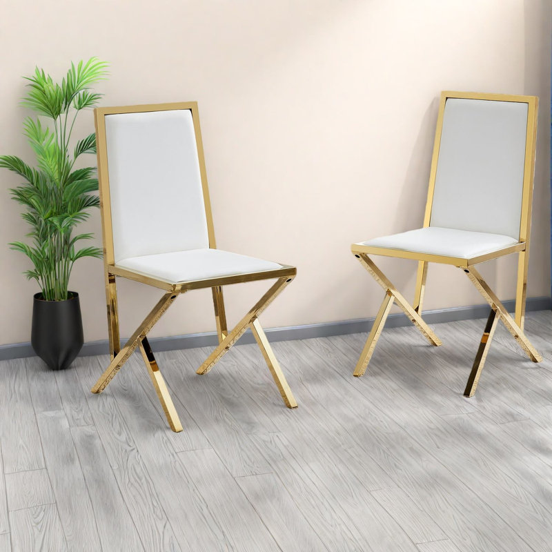 Chaises de salle à manger ergonomiques en cuir synthétique de style moderne pour la cuisine