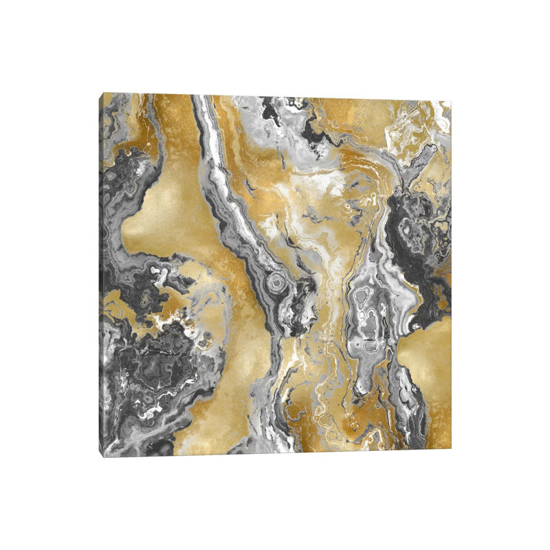 Onyx Grey by Danielle Carson - Wrapped Canvas Painting, 45.72 cm H x 45.72 cm W x 1.91 cm D