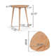 Kamile Solid Wood End Table