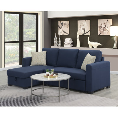 Hendrick Upholstered L-Shaped Sectional Reversible