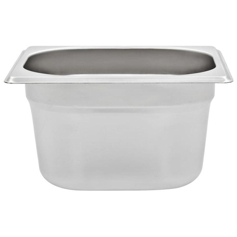Stainless Steel Pan, 10cm H x 17.6cm W x 16.2cm D