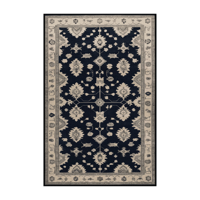 Tapis gris lavable à la machine, Rectangle 8 pi x 12 pi