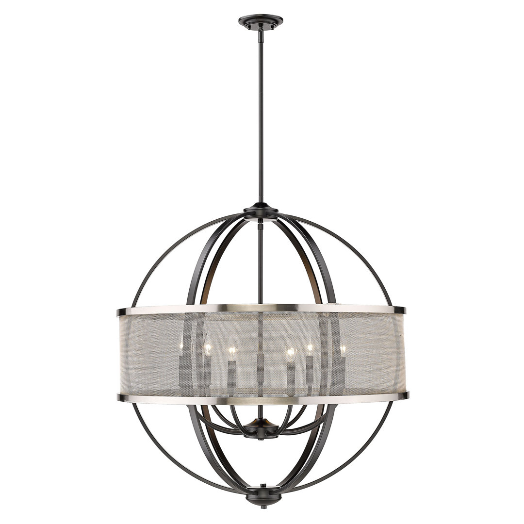 Petitt 9 - Light Dimmable Chandelier Laurel Foundry Modern Farmhouse® Shade 