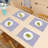Decozen Silver PVC Placemats Set of 8 Heat-Resistant Anti-Slip Washable Table Decor for Christmas-1434228562