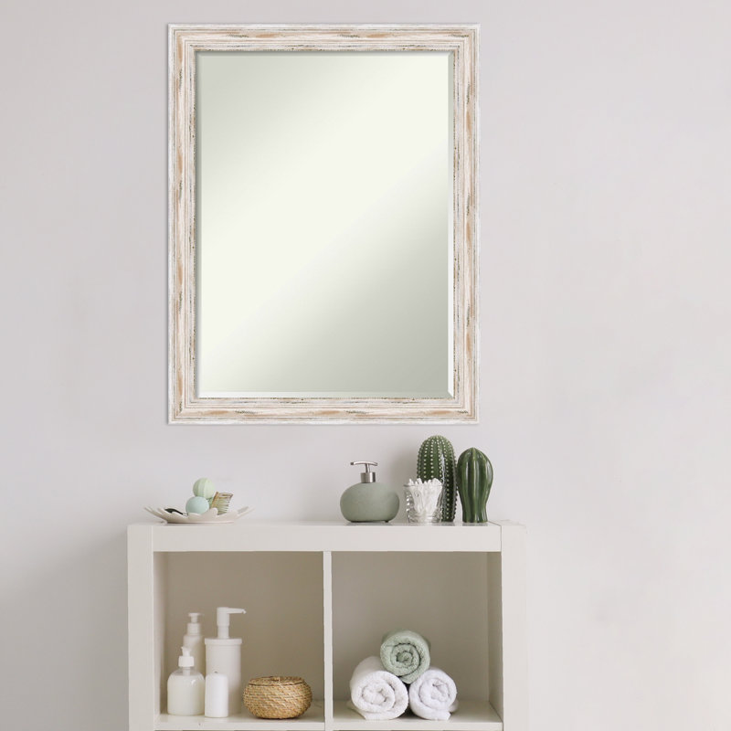 Petit miroir mural biseauté Saticoy Alexandria, 27 po x 21 po