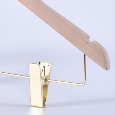 Luxury Wooden Hangers - Anti-Slip Wardrobe Solution